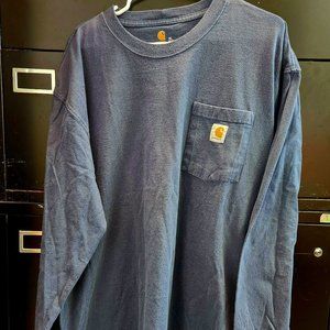 Carhartt Workwear XL Pocket T-shirt Carhartt heavyweight long sleeves GREY Loose